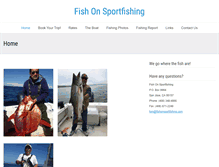 Tablet Screenshot of fishonsportfishing.com